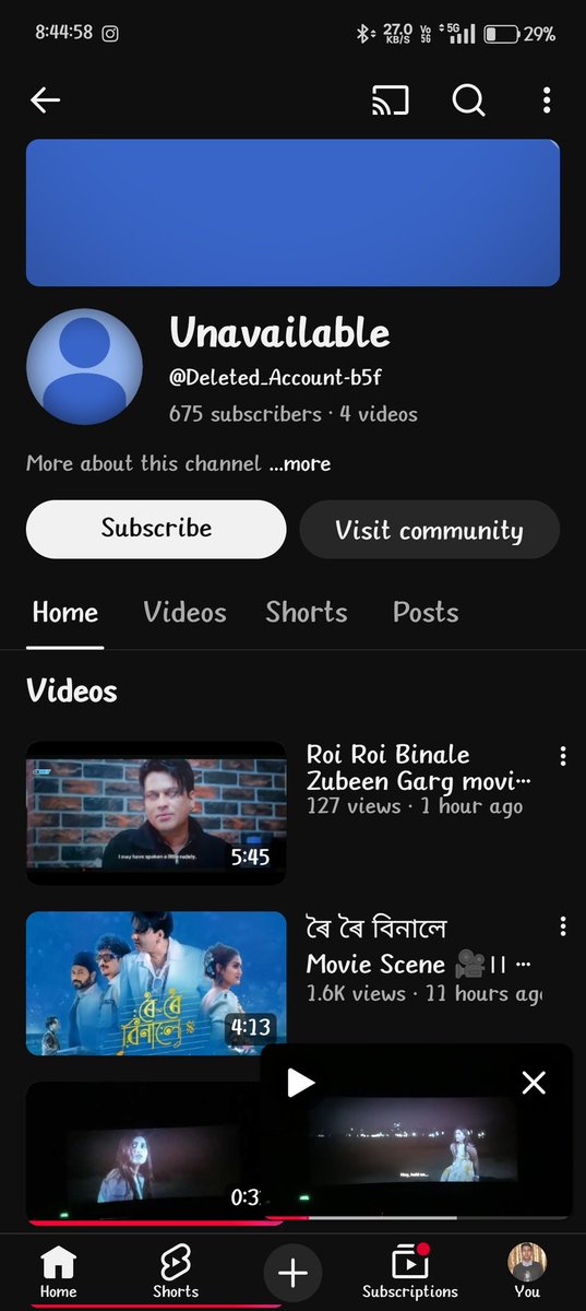 debarshisaikia7's tweet photo. Some people are recording Zubeen Da’s last film Roi Roi Binale inside theatres and uploading it on YouTube just to earn views and watch time.  this is a punishable offence! I request the #AssamPolice to take strict action and #YouTubeIndia to remove such videos immediately. https://t.co/vilF2e9o6e