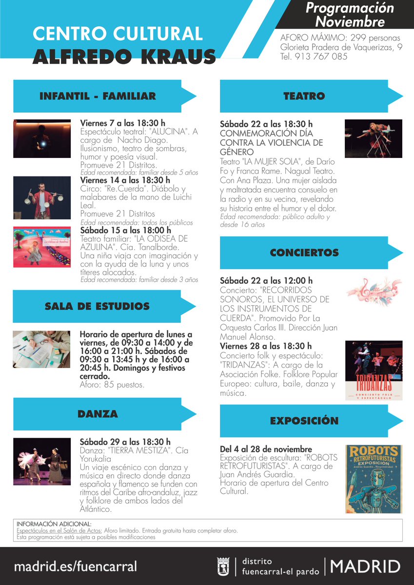 #ArroyodelFresno
Centro Cultural Alfredo Kraus