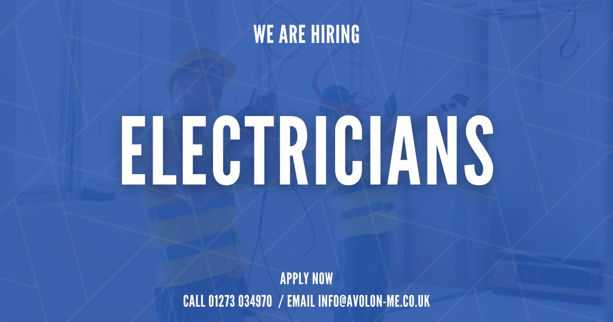 𝗘𝗹𝗲𝗰𝘁𝗿𝗶𝗰𝗶𝗮𝗻𝘀 - 𝗗𝗲𝗽𝘁𝗳𝗼𝗿𝗱

Pay rate: up to £250 per day
Contract length: 2 months

Requirements:
• Valid JIB card
• Qualified to at least NVQ Level 3
• Ability to commute 5 days per week

☎️ Call 01273 034970 to apply now!