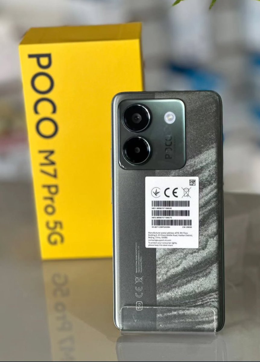 Jeastsolutions's tweet image. Order Now 🚨 @jeastsolutions 

Xiaomi Poco M7 pro 

12GB+256GB ~Kshs 28,000 

Display- 6.67 inches AMOLED, 120 Hz , 960 Hz PWM,HDR10+
Android 14 , Hyper OS
CPU- 2.5 GHz
Main camera- 50 MP+ auxiliary lens
Selfie-20 MP
Under display fingerprint
5110 mAh battery
45 W charging speed