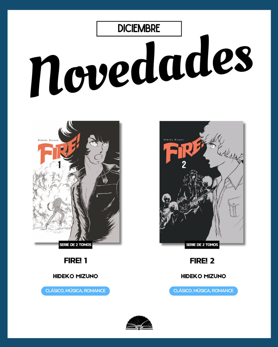 ‼️Presentamos las novedades que llegarán en diciembre, coincidiendo con el 31 Manga Barcelona.
Tenemos títulos para todos los gustos, ¡así que pasen y vean!

✦ Aishite Knight: Bésame, Licia 1 (de 4)
✦ RASH!! (Volumen único)
✦ FIRE! 1 y 2 (Obra completa)