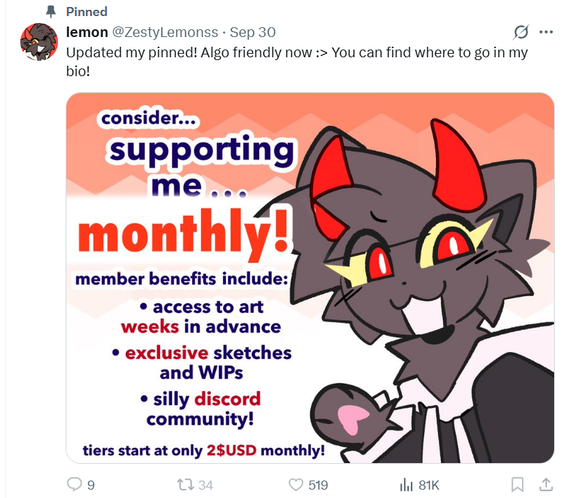 FeeshyArtist's tweet image. Case example 3: Once again just begging for money, once again just pushing out the same thing over and over in a different form. Bonus corporate slop points for also selling out their OCs as plushies.