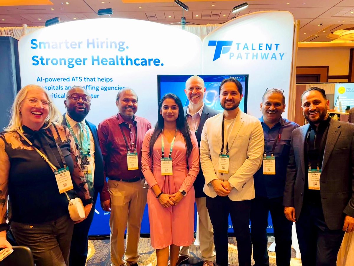 TalentPathwayUS's tweet image. We’ve kicked off the SIA Healthcare Summit 2025! 
What an exciting start here at Red Rock Resort, Las Vegas — meeting so many amazing healthcare staffing professionals and showcasing Theo, our AI-powered assistant, in action!