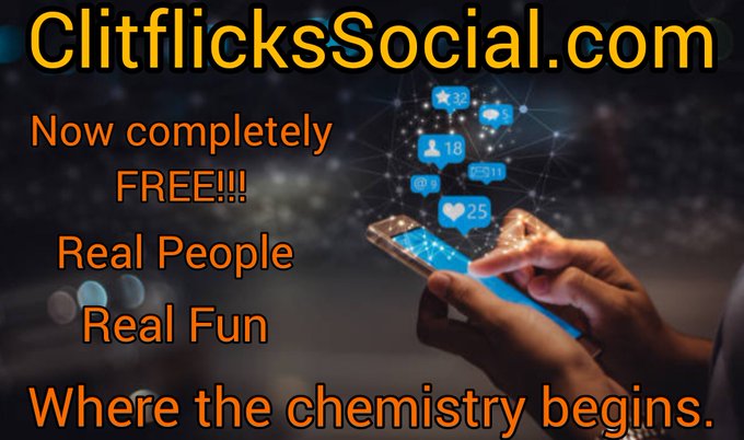 Looking to meet real fun &amp; sociable people, look no further Clitflicks social is here &amp; it's friendly, fun and totally free 😀 
Join today at cfmediahome.com