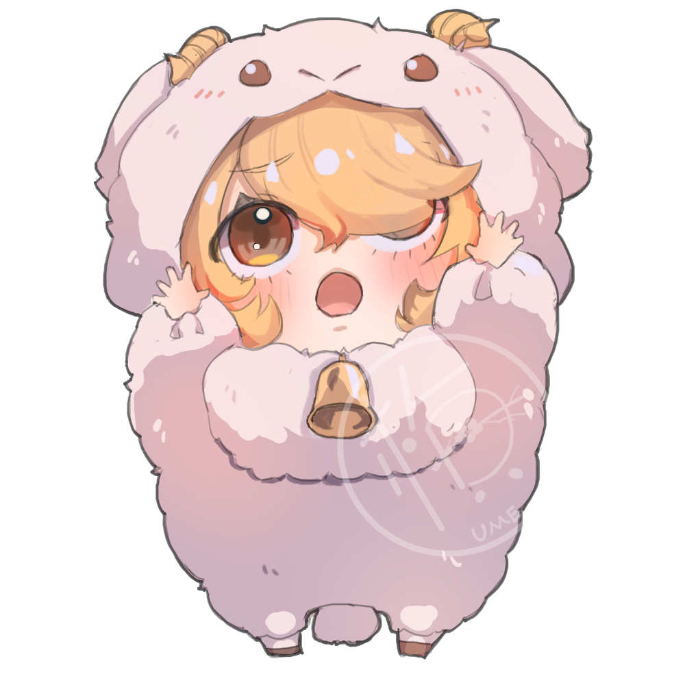 【委託分享／請勿拿圖】感謝
<a href="/Rebi0926/">蕾比梅里諾Rebi Merino🧶</a> 
委託，可愛的羊寶寶，毛茸茸！
歡迎委託詢問！　#擴散感謝 #繪畫委託