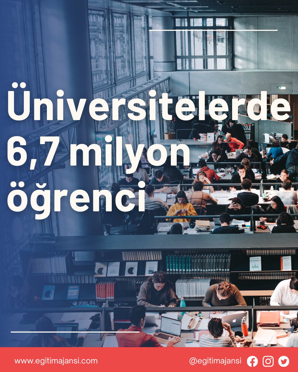 📊 YÖK, öğrenci ve akademisyen istatistiklerini açıkladı:

🎓 Türkiye’de 6,7 milyon yükseköğretim öğrencisi, 187 bin öğretim elemanı bulunuyor

🏫 Örgün öğretimde 3,7 milyon, açık ve uzaktan öğretimde 3 milyon öğrenci kayıtlı

🛠️ Uygulamalı eğitim veren programlardaki öğrenci