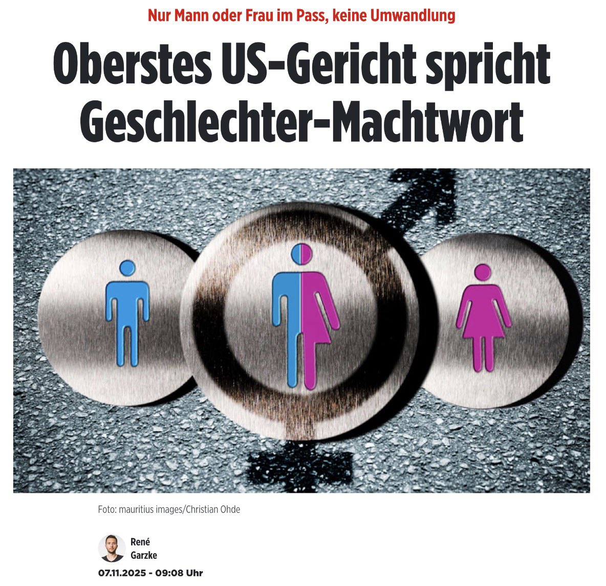 Es gibt nur #ZweiGeschlechter