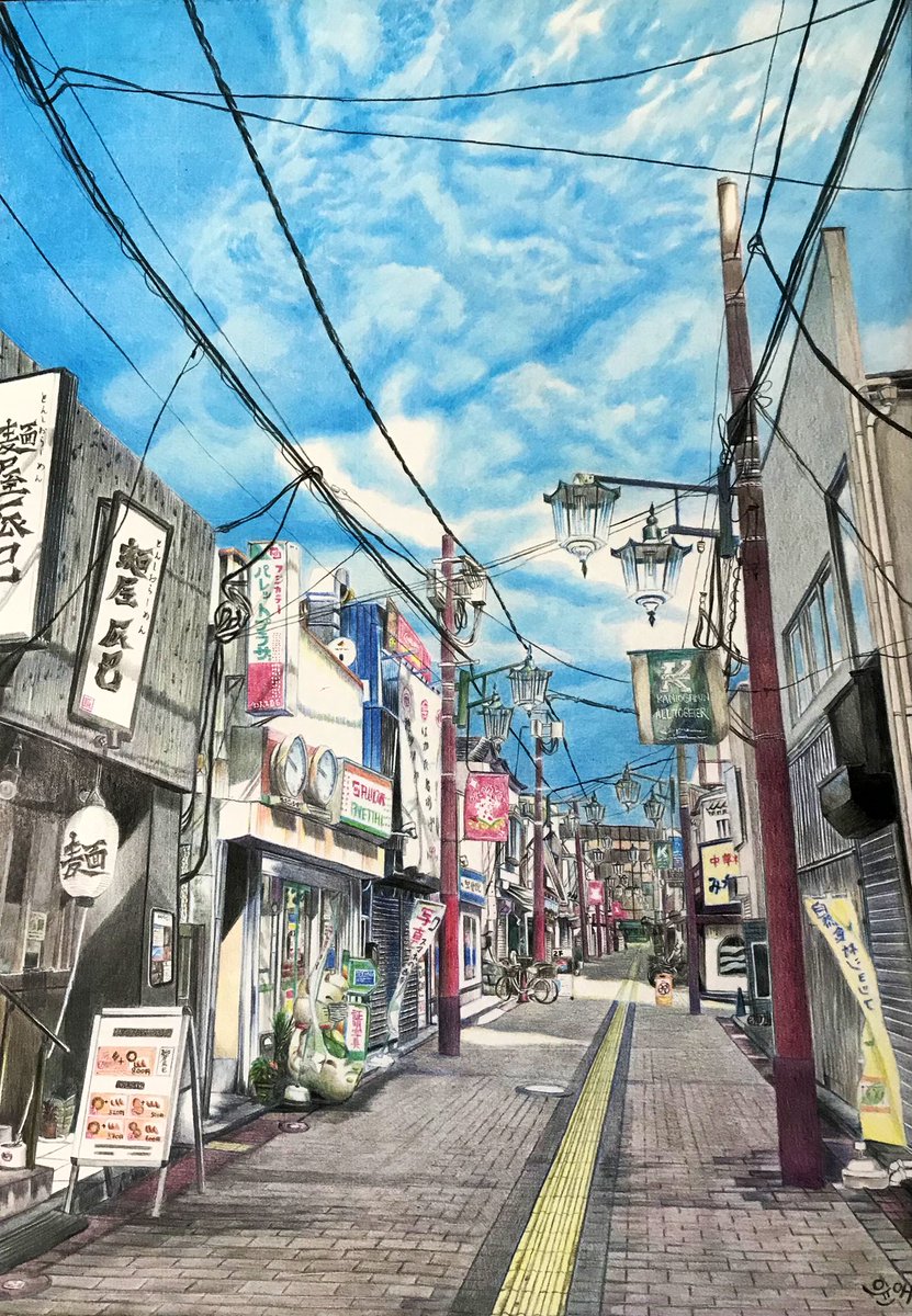 #色鉛筆　#絵描きさんと繋がりたい
色鉛筆5色で描きました。