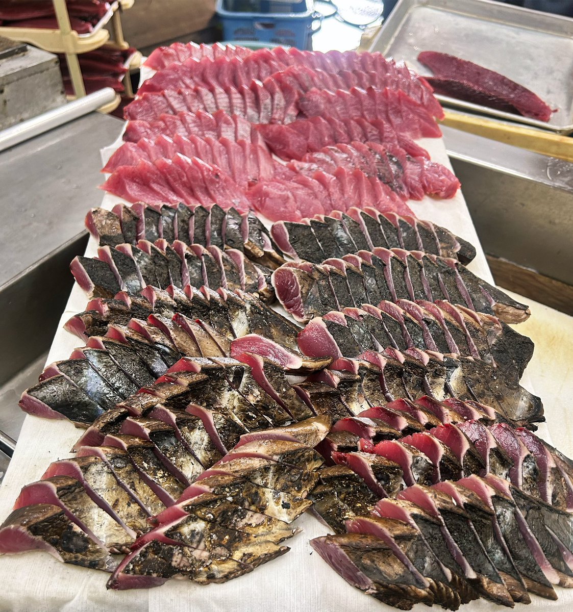 katuo2go's tweet image. 生とたたきの組合わせパックを造り帰宅。
お疲れ様ですまた明日。