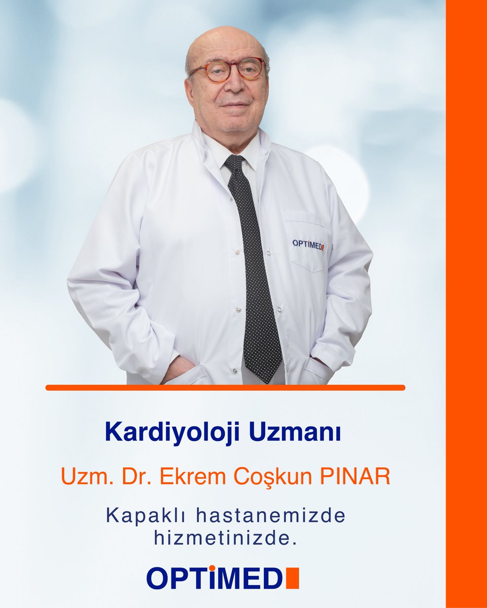Kardiyoloji Uzmanı Uzm. Dr. Ekrem Coşkun PINAR, Optimed Kapaklı Hastanesi’nde hasta kabulüne başlamıştır.

☎Detaylı bilgi ve randevu için 0282 726 05 55 numaralı çağrı merkezimizi arayabilirsiniz.

#OptimedHastanesi #OptimedSağlıkGrubu #SağlığınızGüvende #Kardiyoloji