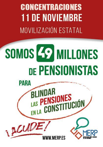 CONCENTRACIÓN‼️
MARTES 11 NOV - 11h frente al Congreso de los Diputados

* 🔒Blindar las Pensiones en la Constitución🔒
* 🔒La mejor defensa del Estado del Bienestar🔒

👇👇👇👇
youtu.be/LyA8Ju5XJko
Estado de Bienestar  #PensionesPublicas #SanidadPublica #EducacionPublica...