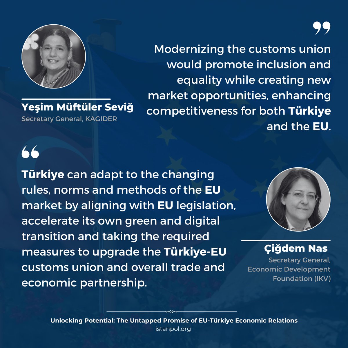 istanpolinst's tweet photo. ❝The #EU and #Türkiye stand at a crossroads. A full return to the accession path seems unlikely, yet complete disengagement would be both unrealistic and costly❞

📌 See key insights from our latest analysis edited by @YuerekliAyse on 🇹🇷-🇪🇺 economic relations 👇

🔗 https://t.co/jv9lBLeED0
🖊️ Infographics by @senlorona
🤝 Contributions by @Kaleagasi, @kaliko7466, @KadriTastan, @yesimsevig & @murat_seyrek