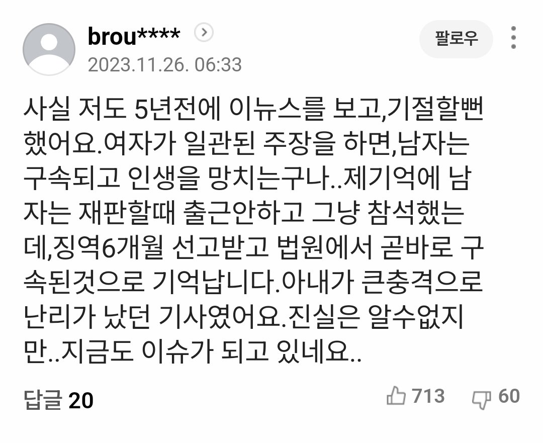 이거 가해자가 아니라고 혐의 부인하다가 cctv 보고 나서 "실수로 스쳤을 수도 있다"고 진술을 바꿈

둘 다 거짓말 탐지기 했는데 피해 여성은 진실 가해자는 거짓이라고 나옴