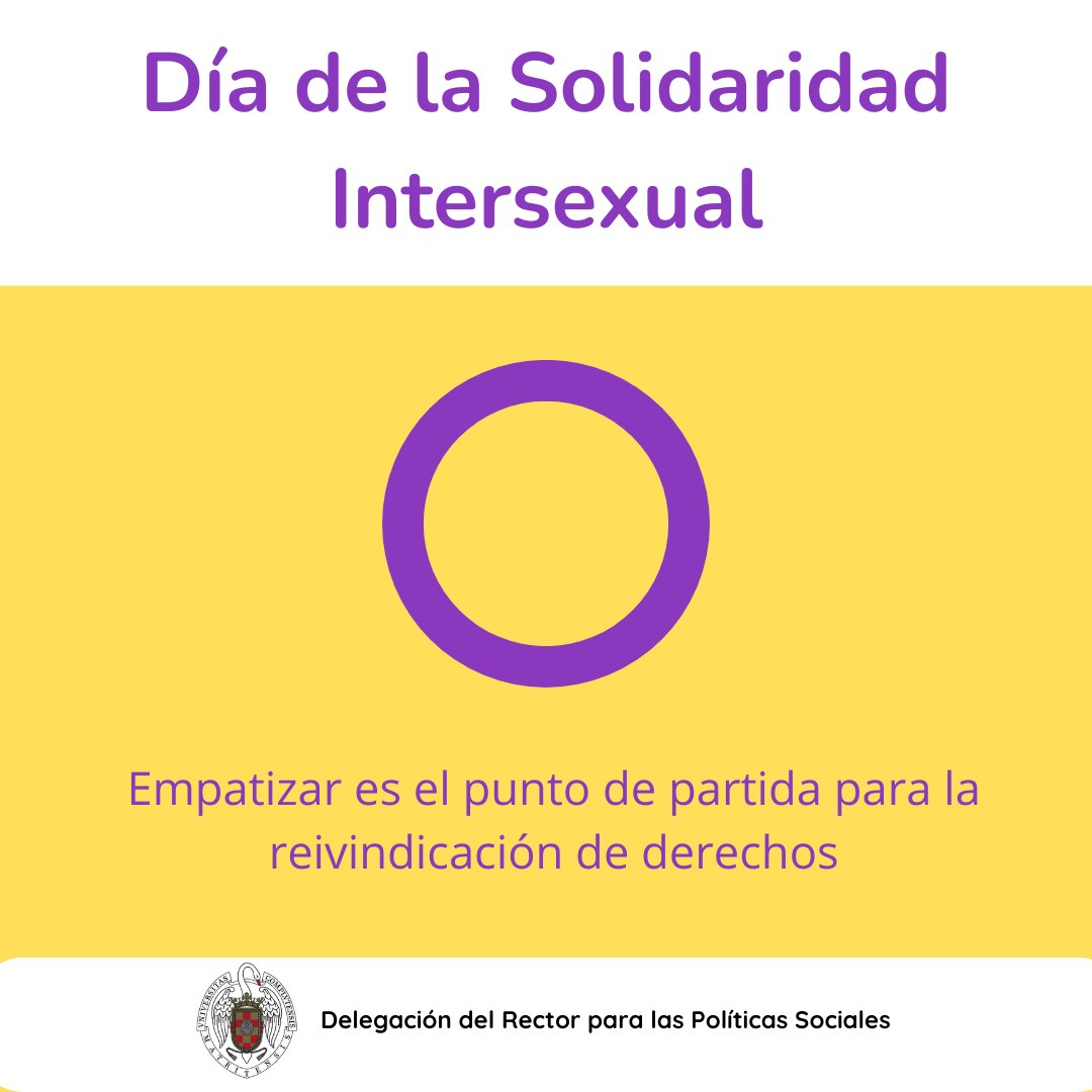 El 8 de noviembre se celebra el Día de la Solidaridad Intersexual, una fecha destinada a dar visibilidad y fomentar la comprensión hacia las personas intersexuales, así como a reconocer los retos y reivindicaciones que este colectivo sigue afrontando.