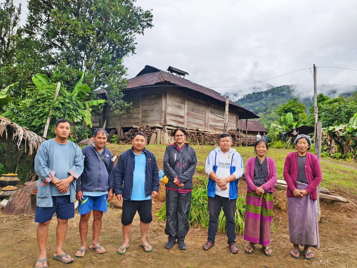 ZSIEIACP's tweet photo. Mission LiFE awareness at Nyaming (Upper Siang) and Riga village (East Siang) in Arunachal Pradesh by Dr. Rajmohana K., Sci-E &amp; Coordinator, EIACP, ZSI, Kolkata on 25th and 30th October 2025 respectively. PBR and its methodology were also discussed at Riga village. https://t.co/5boJxmDj3y