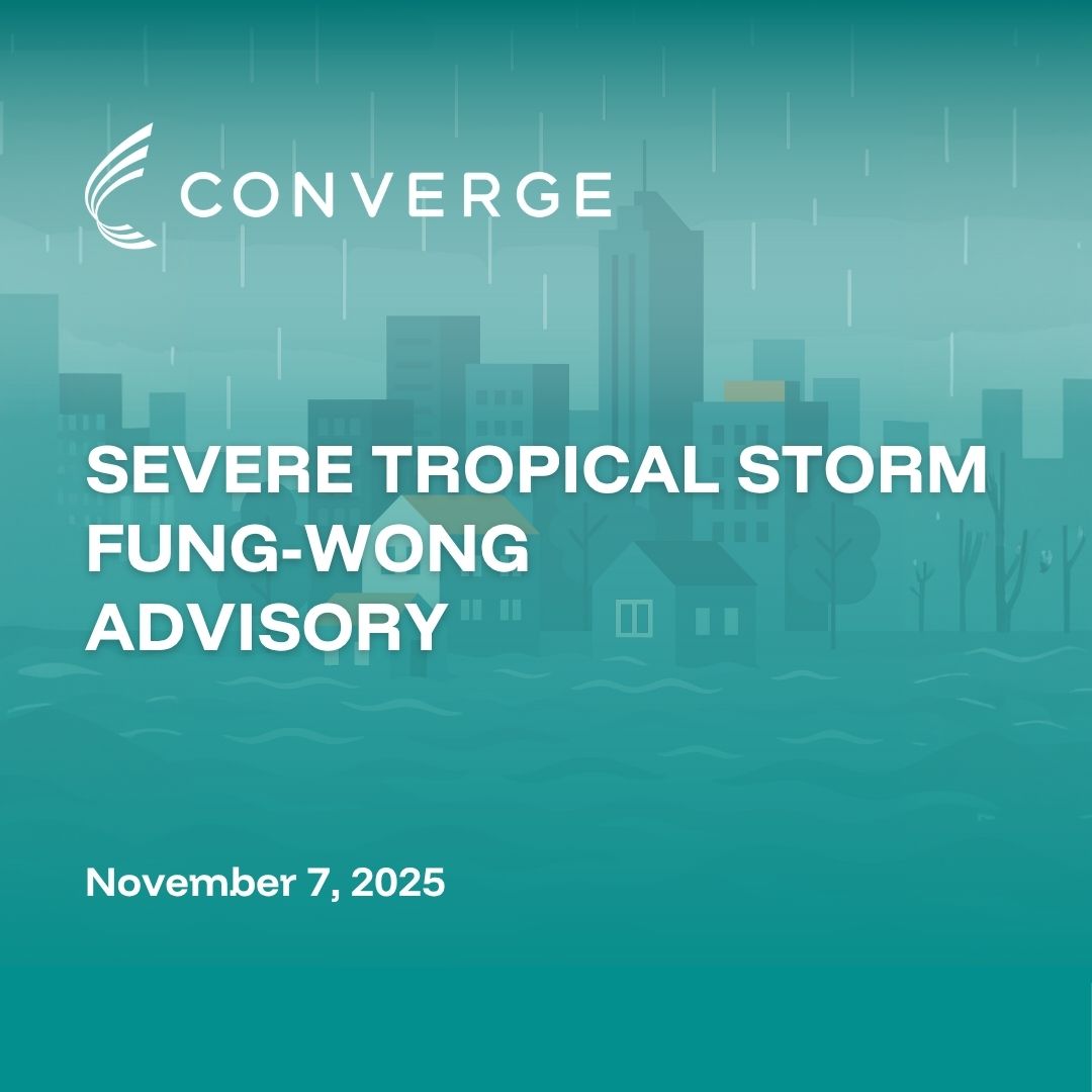 ADVISORY: SEVERE TROPICAL STORM FUNG-WONG

Inaasahang papasok sa Philippine Area of Responsibility mamayang gabi o bukas ng umaga ang Severe Tropical Storm Fung-Wong at tatawaging Uwan. Posible itong maging super typhoon sa weekend at maaaring mag-landfall sa Lunes sa Hilaga o