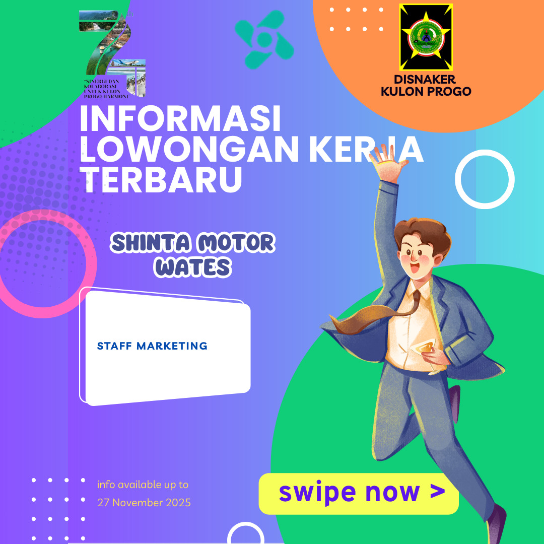 disnakerkp's tweet image. Hai rekan pencari kerja.
Hari ini kami menginfokan lowongan kerja di CV. Shinta Motor untuk posisi :
~ Marketing
Cek kualifikasinya di pengumuman ya
#lowongankerja
#kulonprogo