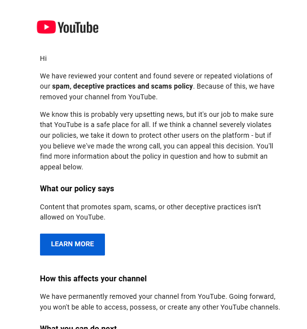 ShaunYoung_YT's tweet photo. Please If anyone can help me, this channel is literally my livelyhood at the moment, and all of my others are connected on the same adsense https://t.co/197IAblNS3