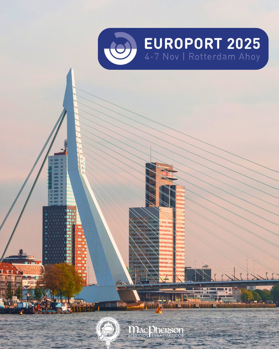 Final day at #Europort2025 🌊⚓
A week of innovation, technology &amp; great connections at Rotterdam Ahoy.
Proud to showcase Macpherson Underwater Services expertise in ROV ops, underwater inspections &amp; port maintenance.#MaritimeInnovation #Macpherson