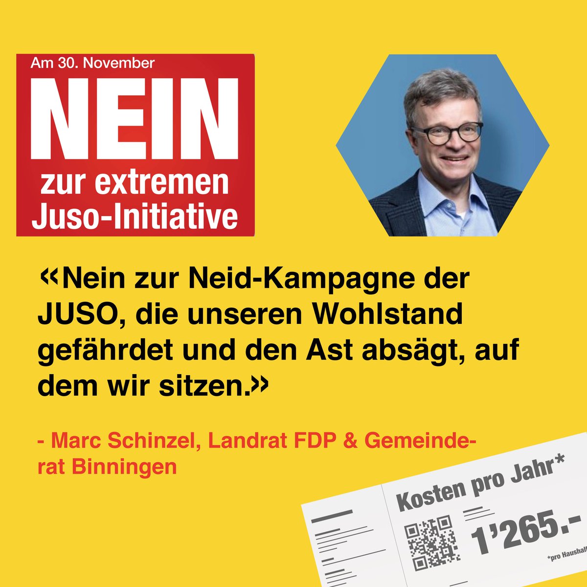 wirtsch_komitee's tweet image. Langfristigen Klimaschutz können wir uns nur dank unseres Wohlstands leisten. Deshalb sagt auch @MarcSchinzel @FDP_BL NEIN zur Erbschaftssteuer.

#Abst25 #erbschaftssteuer #erbe #schweiz #nein #klima #realismus