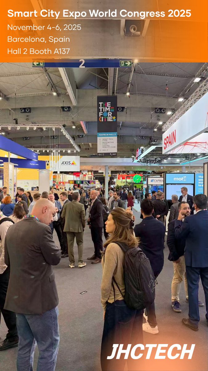 JHC_Technology's tweet image. 📍Barcelona, ​​Spain

#SmartCityExpo2025 has successfully concluded! ✌

💕 A heartfelt thank you to all the customers and friends we interacted with during the exhibition. We hope this exchange has enhanced our mutual understanding.

See you next time! 🙋‍♂️🙋‍♀️

 #IPC #ITS #AI