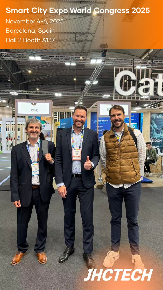JHC_Technology's tweet image. 📍Barcelona, ​​Spain

#SmartCityExpo2025 has successfully concluded! ✌

💕 A heartfelt thank you to all the customers and friends we interacted with during the exhibition. We hope this exchange has enhanced our mutual understanding.

See you next time! 🙋‍♂️🙋‍♀️

 #IPC #ITS #AI