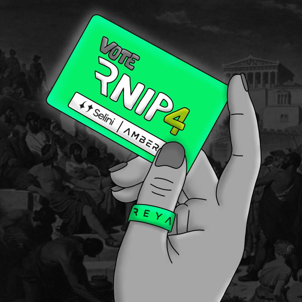 Vote Now 💚
app.reya.xyz/vote/rnip4

RNIP4 is a proposal to reallocates liquidity toward <a href="/reya_xyz/">Reya</a> high perforoming partners, <a href="/ambergroup_io/">Amber Group</a> and <a href="/SeliniCapital/">Selini Capital</a> to improve performance, stability, and srUSD scalability.

Reya unstoppable. Community decides it 💪