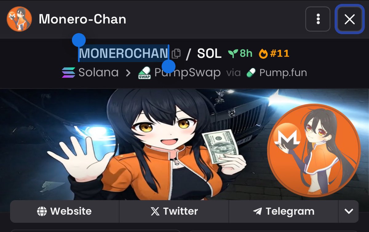 ⚠️Investigation Ongoing for Monero-Chan  $MONEROCHAN

Our team has started an on-chain investigation into $MONEROCHAN, a newly trending token showing unusual trading activity and suspicious wallet movements. 🕵️‍♂️

We’re currently tracking liquidity flow, holder distribution, and