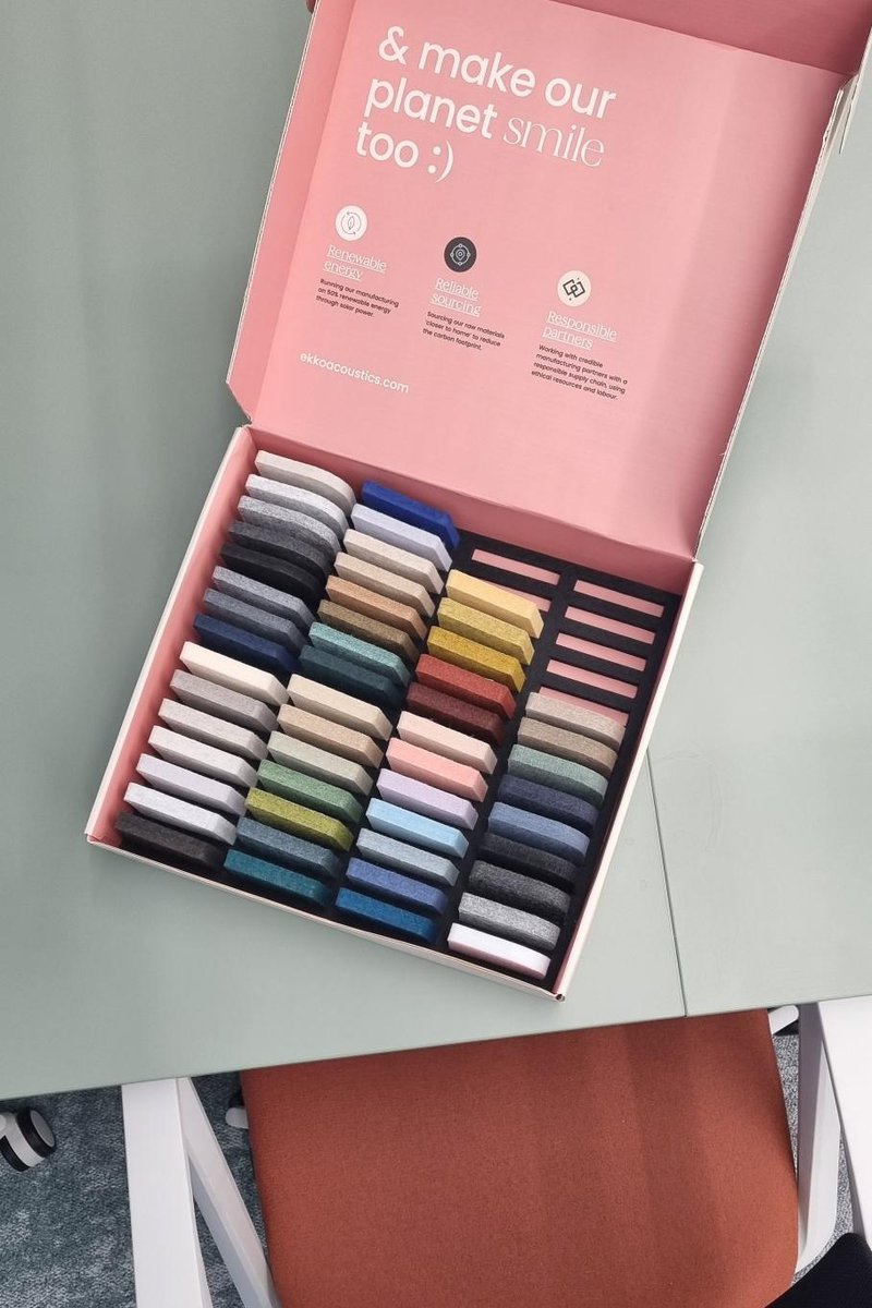 EkkoAcoustics's tweet image. Recycled materials. Natural tones. Inspired by nature.

ekkoacoustics.com

#SustainableAcoustics #EcoDesign #InteriorArchitecture