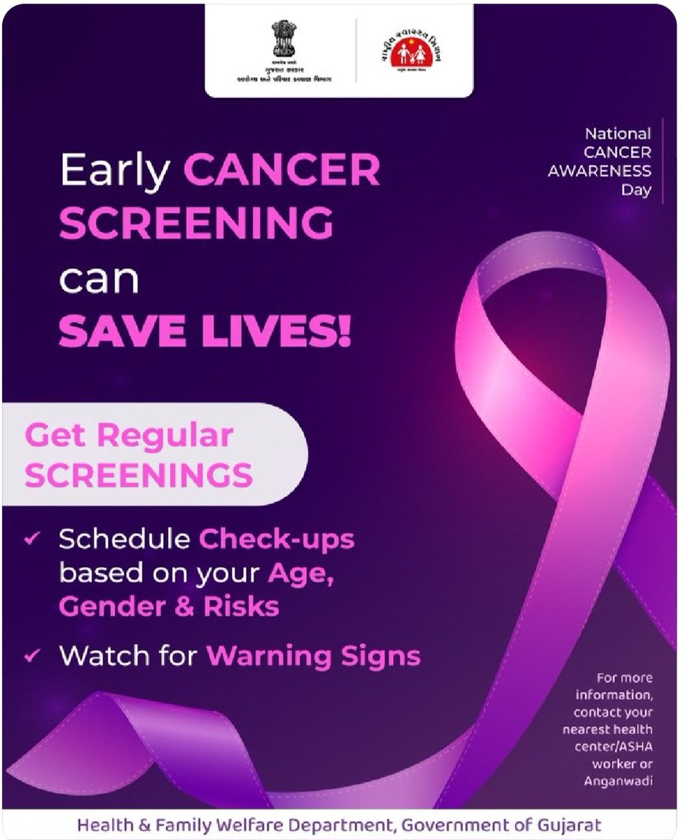 diecomorbi7171's tweet photo. Healthy choices, steady pace, let's win the fight for the human race!
#NationalCancerAwarenessDay
#CancerPrevention
#cancerawarenessday
#spreadawareness
#savelife
#gog
#healthdepartment
#savelife
#humanity
#gujarat
#LifeAfterLife
#India https://t.co/LDIQdF66xt