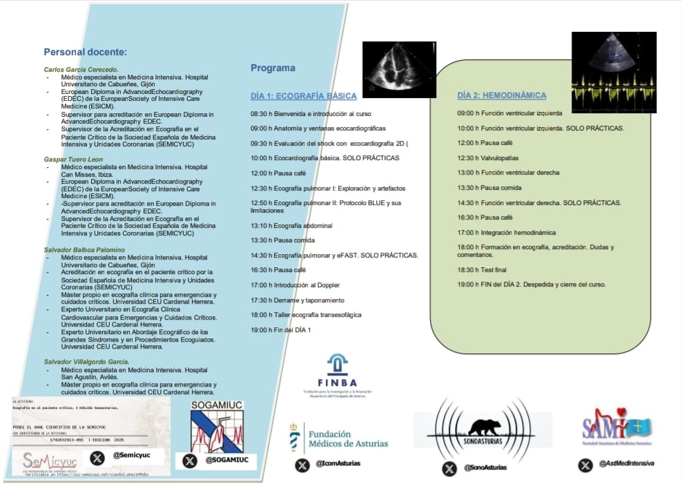 SonoAsturias's tweet photo. Últimos días antes del curso para cerrar inscripciones! 
@icomasturias @FINBAsturias @AstMedIntensiva @semicyuc @SOGAMIUC https://t.co/QBgTsxoeS0