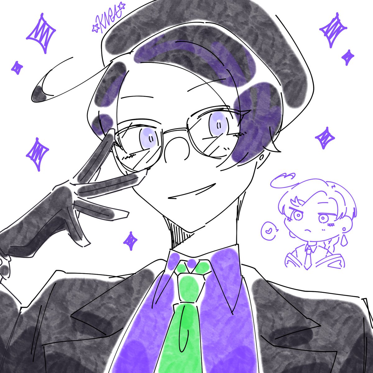K8_AzSt13's tweet photo. 🟣ZA自機🟣 https://t.co/NYm0wub4G1