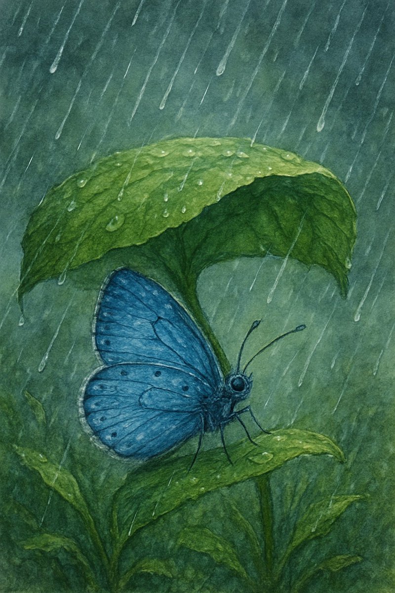 Even butterflies rest during rain because rain can wet their wings - so, friends, taking a break now during such a market will not hurt...GM☕️
