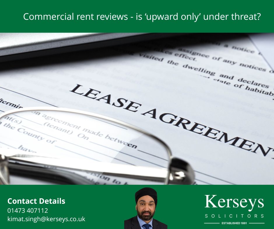 Commercial rent reviews – is ‘upward only’ under threat? Kimat Singh head of commercial property at Kerseys Solicitors explains how ‘upwards only’ rent reviews work, and the ban proposed by the Government.
kerseys.co.uk/commercial-ren…

#commercialproperty #rentreviews #legaladvice