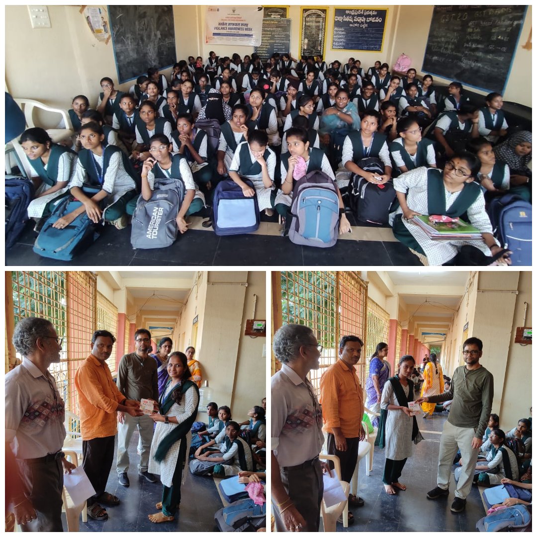 FCI DO Vijayawada team visited Government Junior College as part of Vigilance Awareness Week 2025. 🌟
Activities promoting integrity and transparency conducted and Prizes  distributed to Students.
#VigilanceAwarenessWeek2025 #FCI