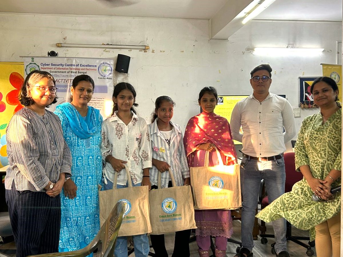 cscoe_wb's tweet image. During #NCSAM 2025, conducted awareness session followed by Prize Distribution to winners of a Poster Competition at CRY office dated on 31.10.2025. #CSCOE #CyberAwareness  #CyberSecurity