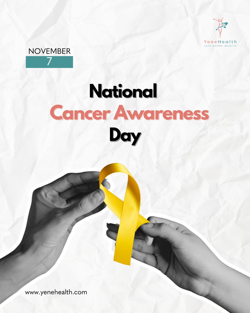 Cancer doesn’t just affect bodies...it affects families, emotions, and everyday life.
Get screened. Stay informed. Take care of you!
📞 Book a consult with a YeneHealth doctor
📲 Download the app to get started (link in bio)

#nationalcancerawarnessday #cancerawarness #yenehealth