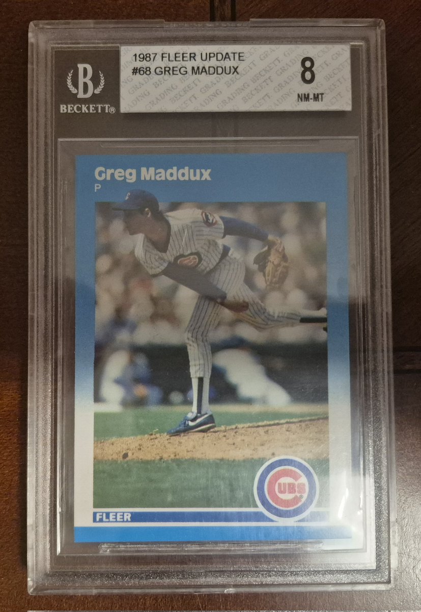 Can't sleep. 

Time to update the display!

Dawson Rookie Cup gotta be in there!  🔥

😁

(Someone had to leave sadly, Maddux.  Gonna miss you Mad Dog.  You won't be far away tho... in a box, on a shelf.)