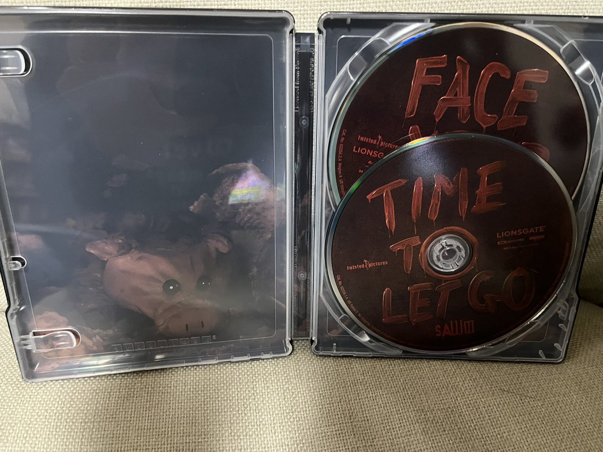 SAW IIIのスチールブック届きました🩸
実際に手にすると出来が良過ぎて1人で
テンション上がってます
SAW IIのスチールブックも届くのが楽しみです🥀
#SAW