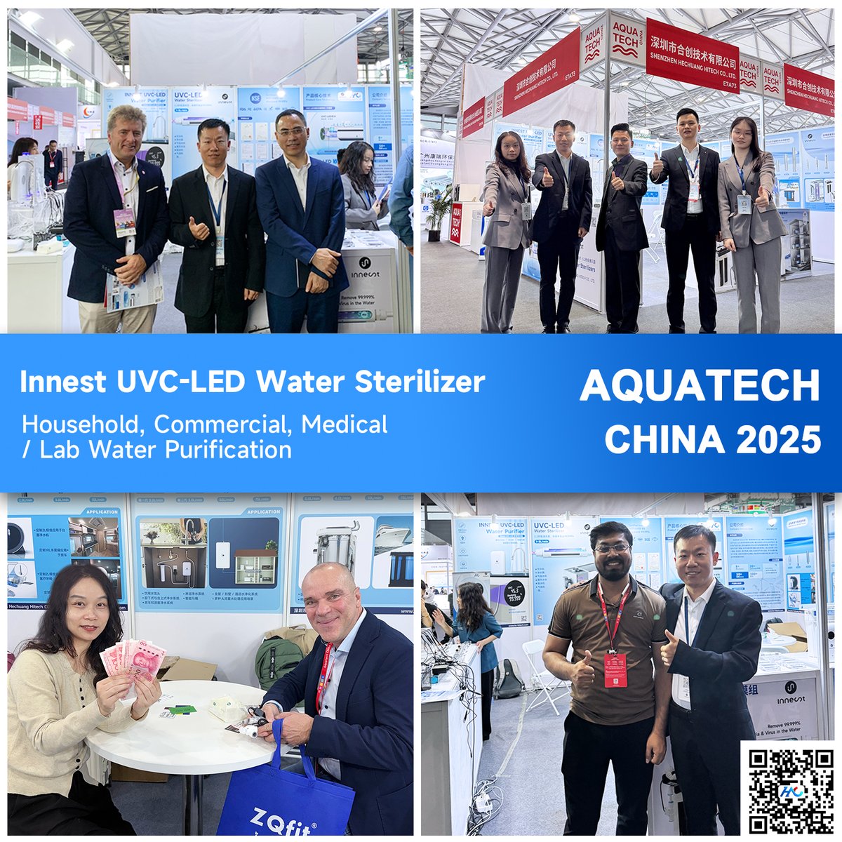 HC_HITECH's tweet image. ✨Innest at AQUATECH CHINA 2025✨
Our booth (E7A73) has been buzzing with excitement! Visitors from around the world stopped by to learn more about our UVC-LED water sterilizers, showing great interest in our innovative technology. 
#AQUATECHCHINA2025 #Innest #UVCLED