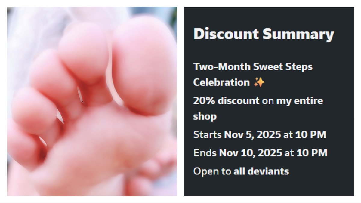 SecretAsianStep's tweet photo. Everything is 20% off for a limited time on DEVIANT ART—Exclusives, Premium Gallaries ,Commissions (Personal Fanasy Time / Customized Photos & Videos) ,Premium Downloads, little treasures you’ve been eyeing. 

💫Check my shop →https://t.co/AouS7LGq1Y

Pick your favorite and I’ll send a sweet thank-you. 
Don’t be shy… I love it when you choose.💕

#toes #feet #Asianfeet #Asiansoles #barefeet #barelegs #Japan