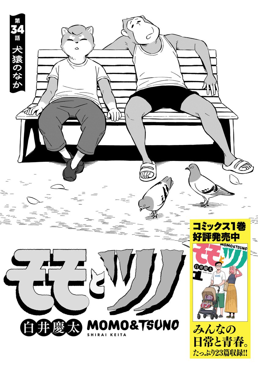 🍑更新情報👹
白井慶太『モモとツノ』34話の無料配信が開始。

第34話 犬猿のなか→https://t.co/37cIRdz0UB

わんぱくな弟&妹たちに、ヘトヘトなお兄ちゃんたちは…

絶賛発売中のコミックス第1巻もよろしくお願いします!
https://t.co/4rDs67vdmA 