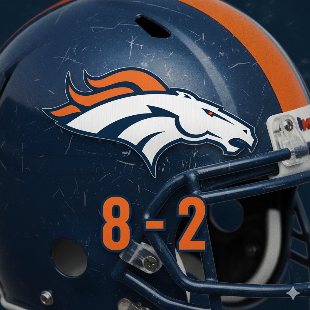 Broncos lead the AFC west and, for the moment, have the best record in the NFL.

The last time they were 8-2, they won Super Bowl 50 in 2015. 

#BroncosCountry