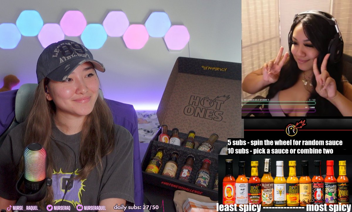shoutout to <a href="/megan_aut/">Megan Automatic</a> for interviewing me for my hot ones stream!!! happening now 🔥