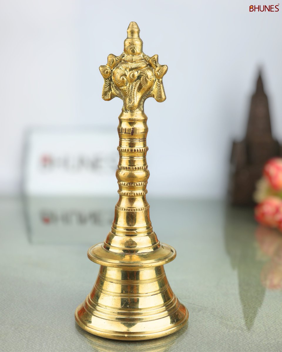 BhunesCrafts's tweet photo. 🔔 Premium Brass Hand Bells for Temple, Puja &amp; Positive Vibrations! 🪔 #BrassBell #HandBell #TempleBell #PujaEssentials #SpiritualVibes #DivineSound #HomeDecor #PositiveEnergy #IndianArt #Devotion. Shop Now @ https://t.co/JPY5LEuUGH https://t.co/WwwixcH9Io