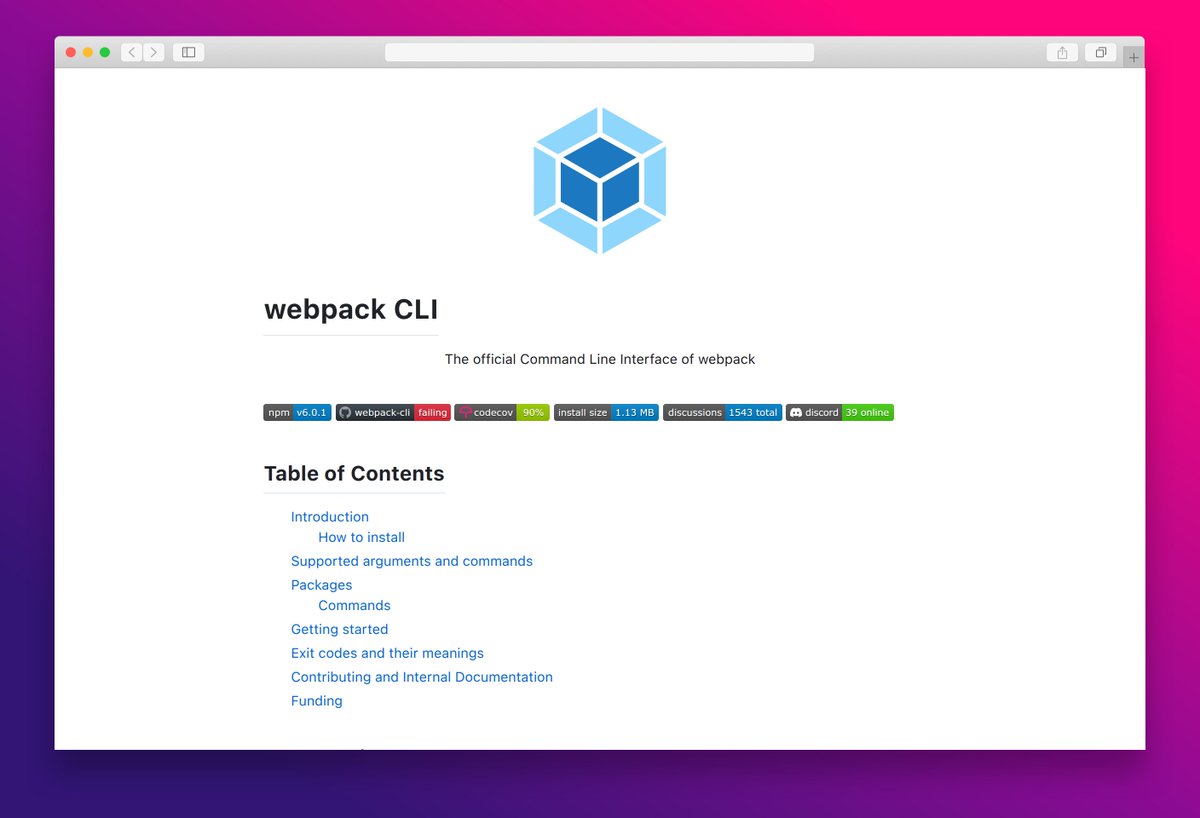 essamamdani's tweet image. webpack CLI: The official Command Line Interface for webpack. Provides rich commands for faster development.
#webpackcli #cli #scaffold #webpack