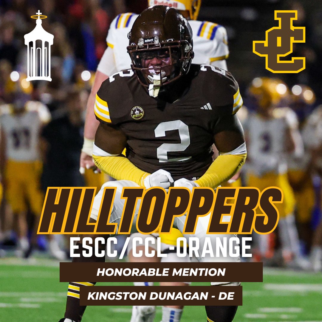 HilltoppersFB's tweet photo. Congratulations to ESCC/CCL-Orange Honorable Mention Award Winner:

Senior - DE - Kingston Dunagan https://t.co/pJOYRe7rgB