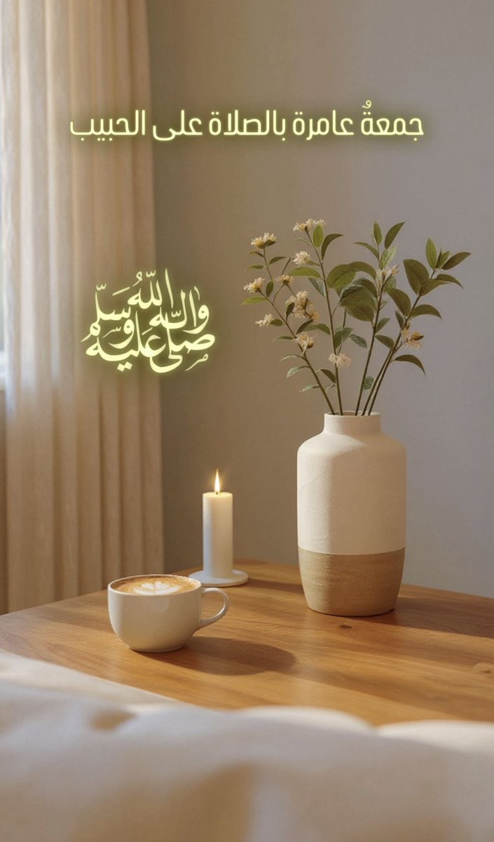 في زحمة الأيام، لا تنسَ أجمل ذكرٍ يطهّر القلب:
اللهم صلِّ وسلم وبارك على سيدنا محمد،
عدد ما ذكره الذاكرون، وغفل عن ذكره الغافلون. 

الجمعة فرصة تغسل فيها ذنوبك بالصلاة عليه،
وترسل سلامك إلى من يشفع لك يوم لا ينفع مالٌ ولا بنون. 

#اللهم_صل_وسلم_على_نبينا_םבםבﷺ 
#جمعة_مباركة