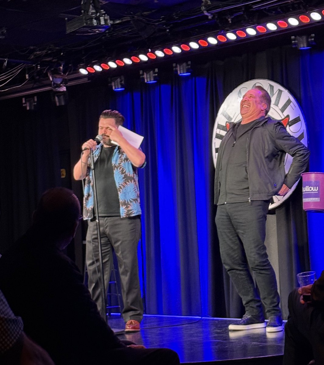 FrankieSk8's tweet photo. Laughed till we cried at the Willow Foundation Comedy Night @comedystoreuk thanks to all the wonderfully talented and hilariously funny comedians who donated their time to help make more special days! 💜 https://t.co/7YpVPkhlPw