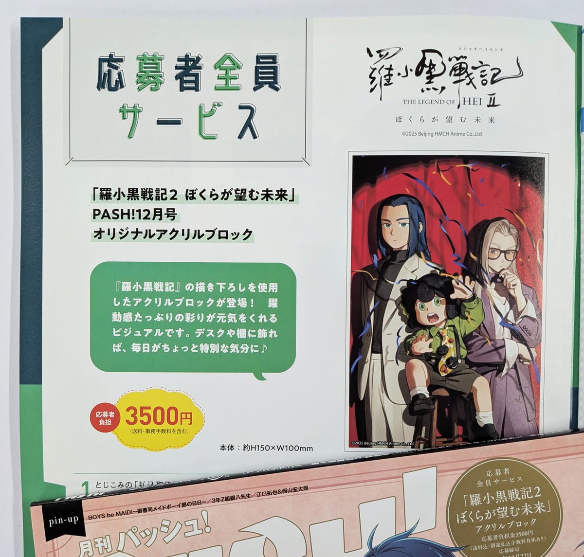 PASH! 12月号 羅小黒戦記 アニメイト 特典 ポストカード 30枚セット